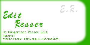 edit resser business card